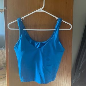 poolside blue align tank